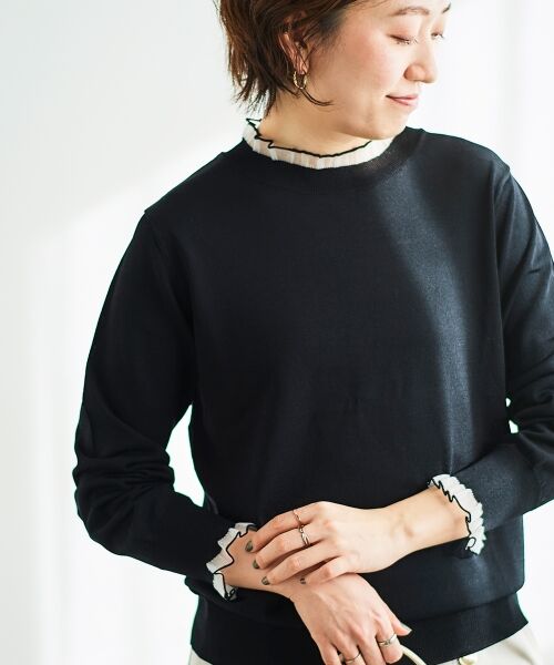 le.coeur blanc / ルクールブラン ニット・セーター | シアーフリルニットプルオーバー | 詳細18