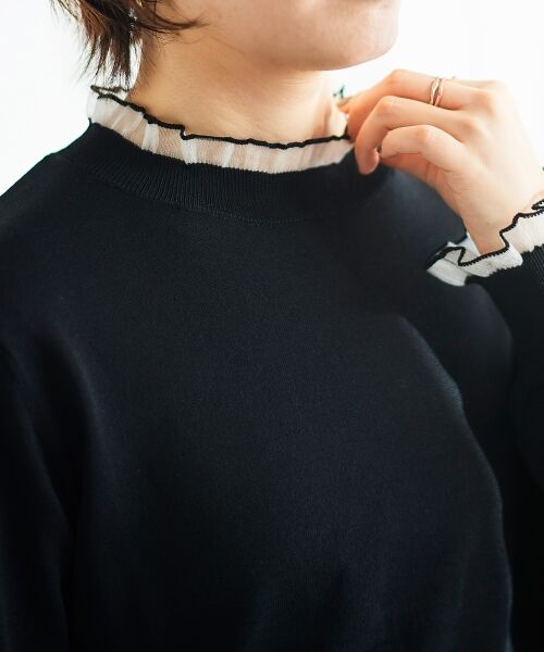 le.coeur blanc / ルクールブラン ニット・セーター | シアーフリルニットプルオーバー | 詳細19
