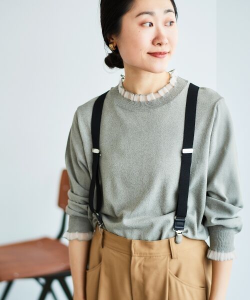 le.coeur blanc / ルクールブラン ニット・セーター | シアーフリルニットプルオーバー | 詳細24