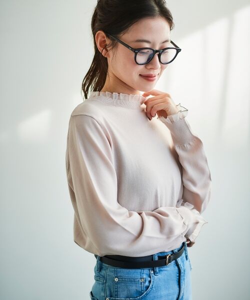 le.coeur blanc / ルクールブラン ニット・セーター | シアーフリルニットプルオーバー | 詳細3