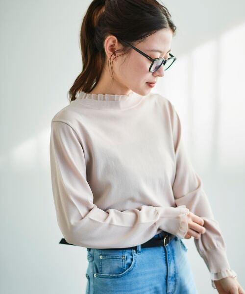 le.coeur blanc / ルクールブラン ニット・セーター | シアーフリルニットプルオーバー | 詳細4
