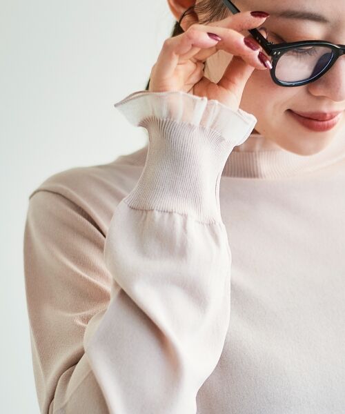 le.coeur blanc / ルクールブラン ニット・セーター | シアーフリルニットプルオーバー | 詳細5