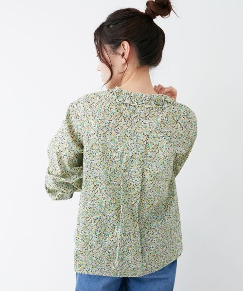 le.coeur blanc / ルクールブラン シャツ・ブラウス | リバティフロントフリルVネックブラウス | 詳細10