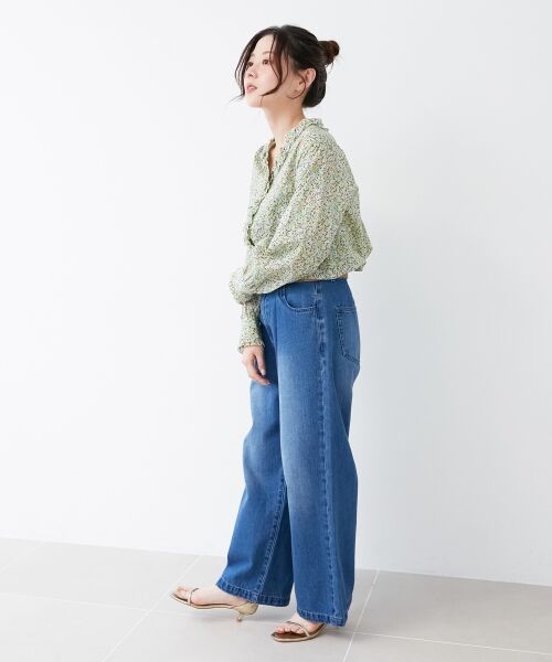 le.coeur blanc / ルクールブラン シャツ・ブラウス | リバティフロントフリルVネックブラウス | 詳細13