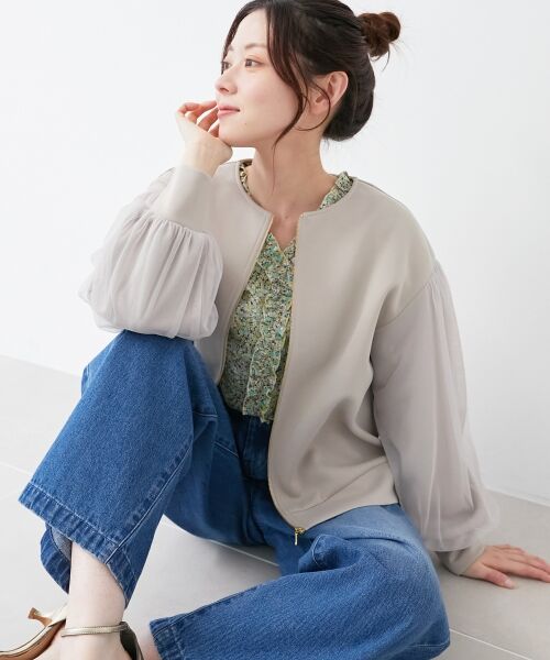 le.coeur blanc / ルクールブラン シャツ・ブラウス | リバティフロントフリルVネックブラウス | 詳細18