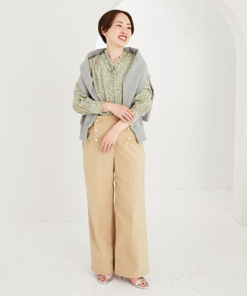 le.coeur blanc / ルクールブラン シャツ・ブラウス | リバティフロントフリルVネックブラウス | 詳細20