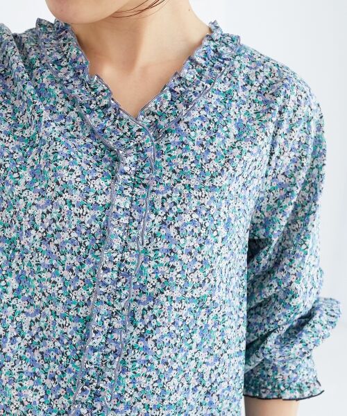 le.coeur blanc / ルクールブラン シャツ・ブラウス | リバティフロントフリルVネックブラウス | 詳細25