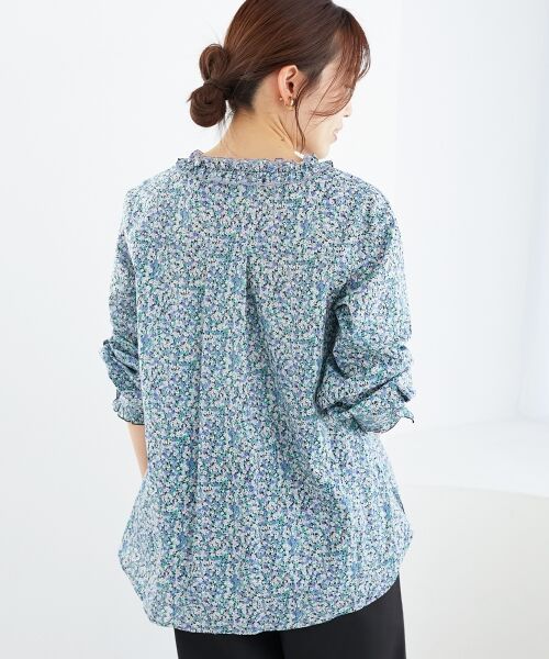 le.coeur blanc / ルクールブラン シャツ・ブラウス | リバティフロントフリルVネックブラウス | 詳細27