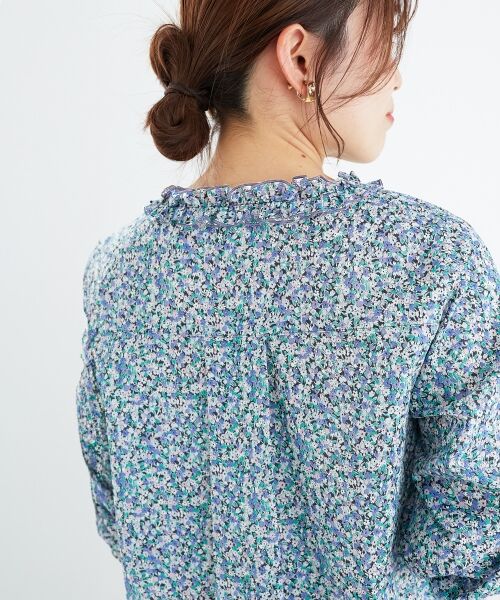 le.coeur blanc / ルクールブラン シャツ・ブラウス | リバティフロントフリルVネックブラウス | 詳細28