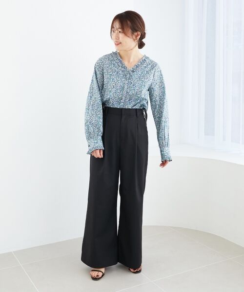 le.coeur blanc / ルクールブラン シャツ・ブラウス | リバティフロントフリルVネックブラウス | 詳細29