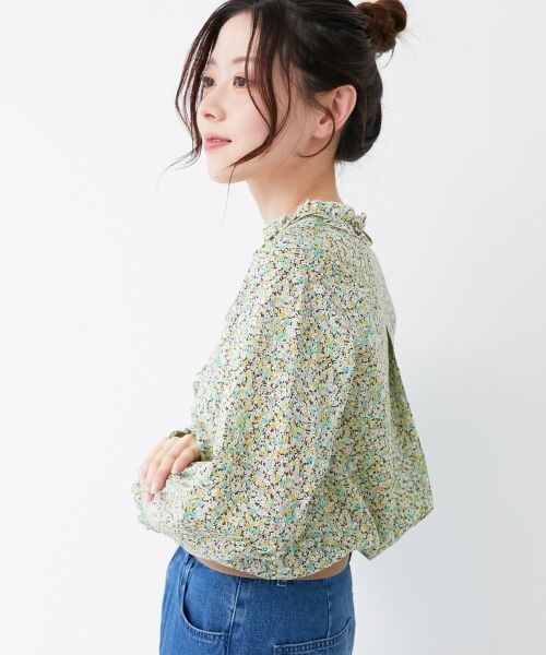 le.coeur blanc / ルクールブラン シャツ・ブラウス | リバティフロントフリルVネックブラウス | 詳細5