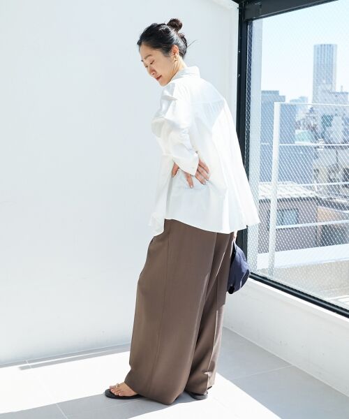 le.coeur blanc / ルクールブラン シャツ・ブラウス | モイストブロードボリュームスリーブシャツ | 詳細10