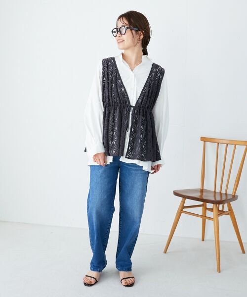 le.coeur blanc / ルクールブラン シャツ・ブラウス | モイストブロードボリュームスリーブシャツ | 詳細12