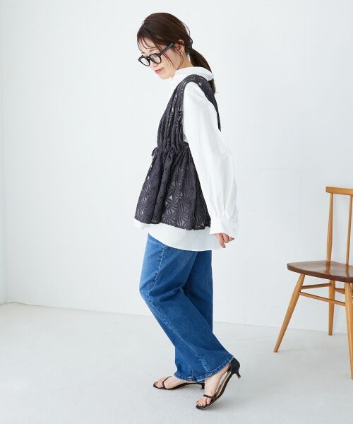 le.coeur blanc / ルクールブラン シャツ・ブラウス | モイストブロードボリュームスリーブシャツ | 詳細14