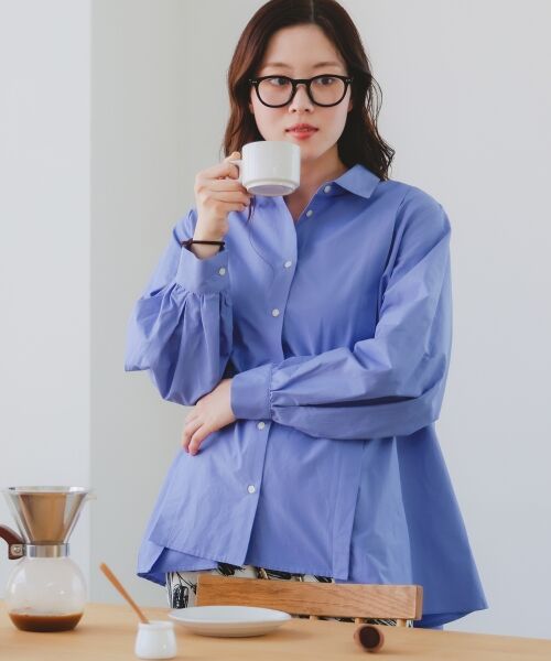 le.coeur blanc / ルクールブラン シャツ・ブラウス | モイストブロードボリュームスリーブシャツ | 詳細22