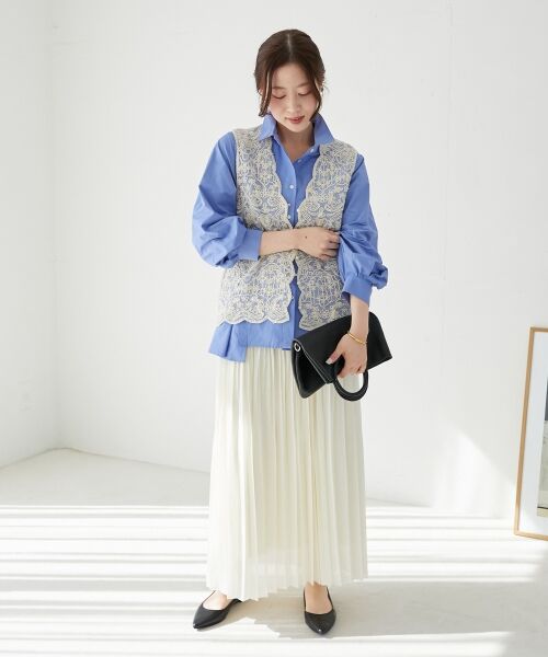 le.coeur blanc / ルクールブラン シャツ・ブラウス | モイストブロードボリュームスリーブシャツ | 詳細27