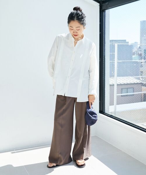 le.coeur blanc / ルクールブラン シャツ・ブラウス | モイストブロードボリュームスリーブシャツ | 詳細8