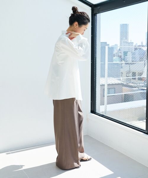 le.coeur blanc / ルクールブラン シャツ・ブラウス | モイストブロードボリュームスリーブシャツ | 詳細9