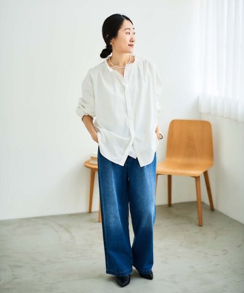 le.coeur blanc / ルクールブラン シャツ・ブラウス | フリルカラーギャザーブラウス | 詳細17