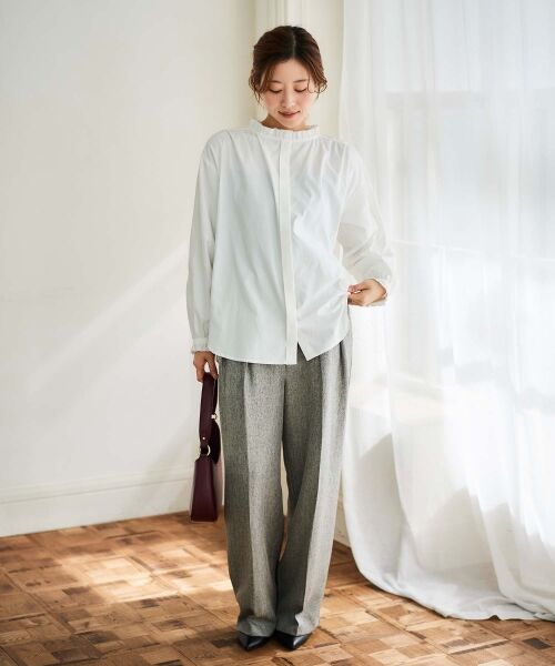 le.coeur blanc / ルクールブラン シャツ・ブラウス | フリルカラーギャザーブラウス | 詳細21