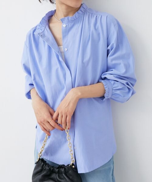 le.coeur blanc / ルクールブラン シャツ・ブラウス | フリルカラーギャザーブラウス | 詳細29