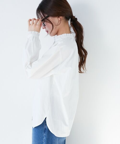 le.coeur blanc / ルクールブラン シャツ・ブラウス | フリルカラーギャザーブラウス | 詳細8