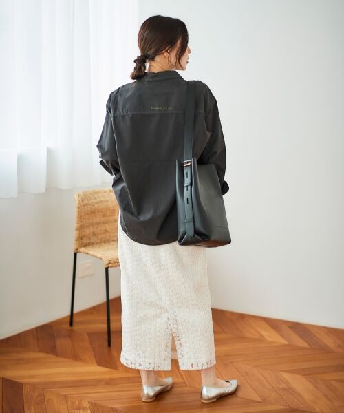 le.coeur blanc / ルクールブラン ロング・マキシ丈スカート | フラワー刺繍レーススカート | 詳細4