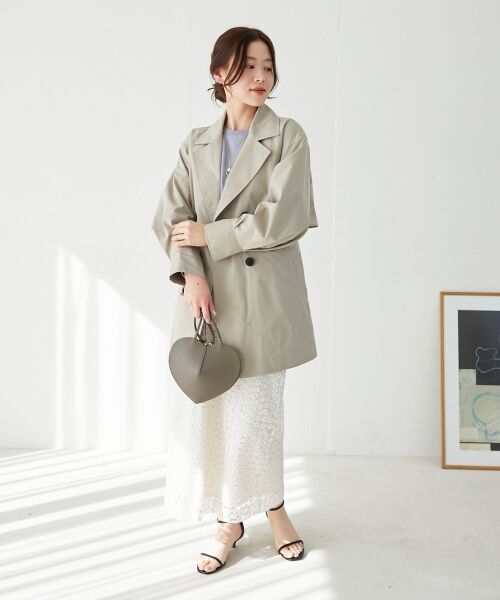 le.coeur blanc / ルクールブラン ロング・マキシ丈スカート | フラワー刺繍レーススカート | 詳細9