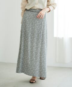 le.coeur blanc / ルクールブラン ロング・マキシ丈スカート | ミニフラワープリントギャザースカート