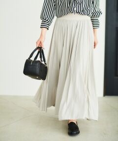 le.coeur blanc / ルクールブラン ロング・マキシ丈スカート | ウエストリブギャザーフレアスカート