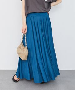 le.coeur blanc / ルクールブラン ロング・マキシ丈スカート | ウエストリブギャザーフレアスカート
