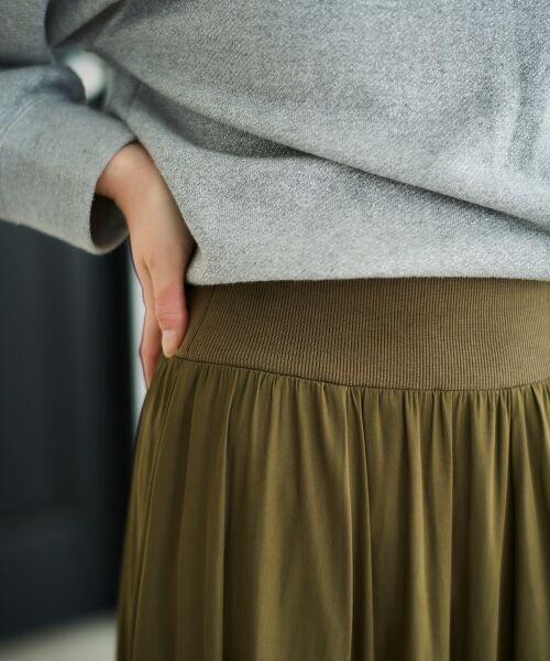 le.coeur blanc / ルクールブラン ロング・マキシ丈スカート | ウエストリブギャザーフレアスカート | 詳細11