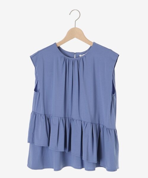 le.coeur blanc / ルクールブラン Tシャツ | ペプラムフリルノースリーブTEE | 詳細1