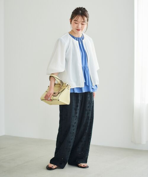 le.coeur blanc / ルクールブラン Tシャツ | ペプラムフリルノースリーブTEE | 詳細12