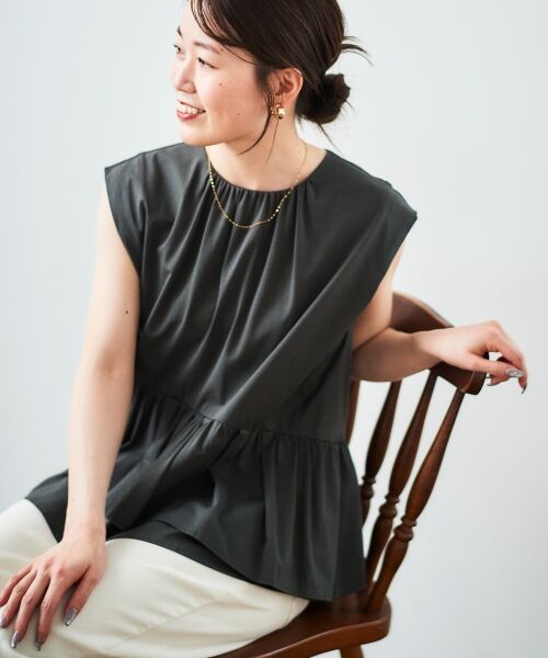 le.coeur blanc / ルクールブラン Tシャツ | ペプラムフリルノースリーブTEE | 詳細17