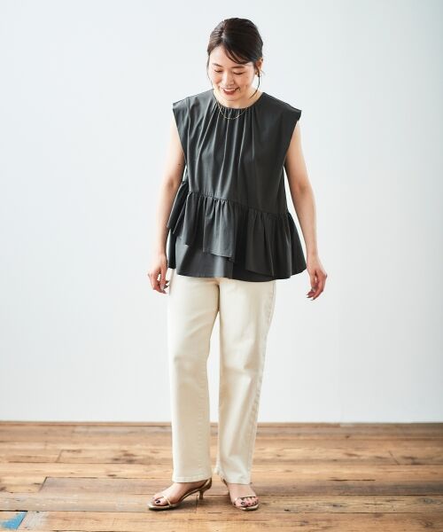 le.coeur blanc / ルクールブラン Tシャツ | ペプラムフリルノースリーブTEE | 詳細18