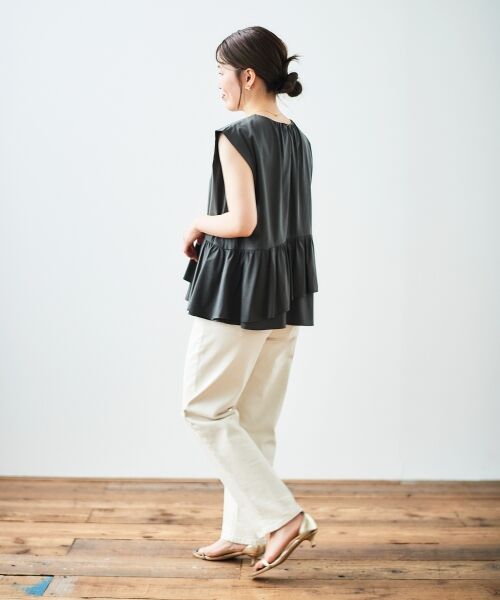 le.coeur blanc / ルクールブラン Tシャツ | ペプラムフリルノースリーブTEE | 詳細19