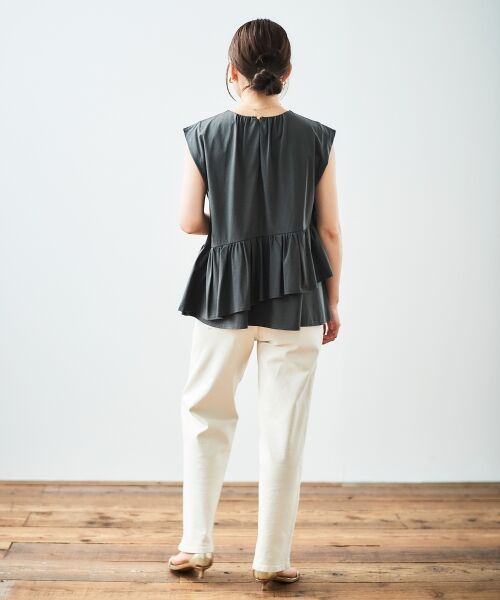 le.coeur blanc / ルクールブラン Tシャツ | ペプラムフリルノースリーブTEE | 詳細20