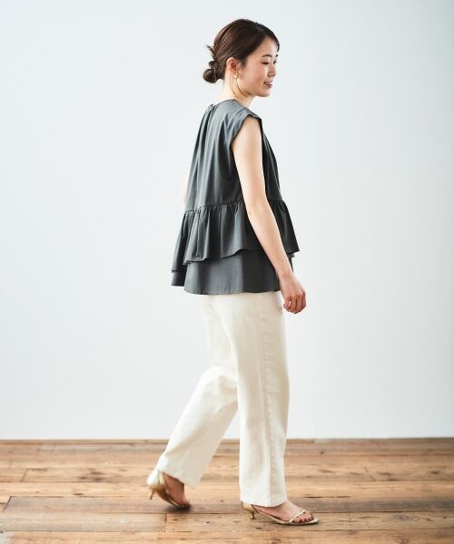 le.coeur blanc / ルクールブラン Tシャツ | ペプラムフリルノースリーブTEE | 詳細21