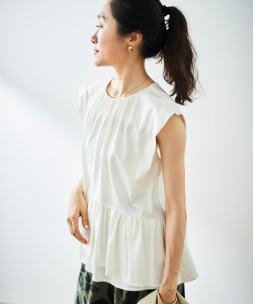 le.coeur blanc / ルクールブラン Tシャツ | ペプラムフリルノースリーブTEE | 詳細28