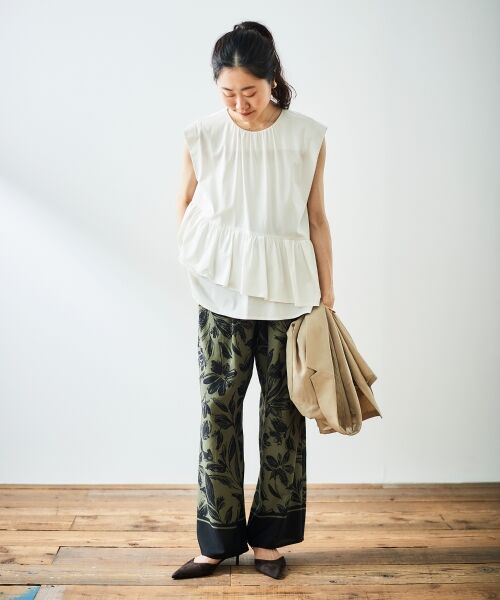 le.coeur blanc / ルクールブラン Tシャツ | ペプラムフリルノースリーブTEE | 詳細29