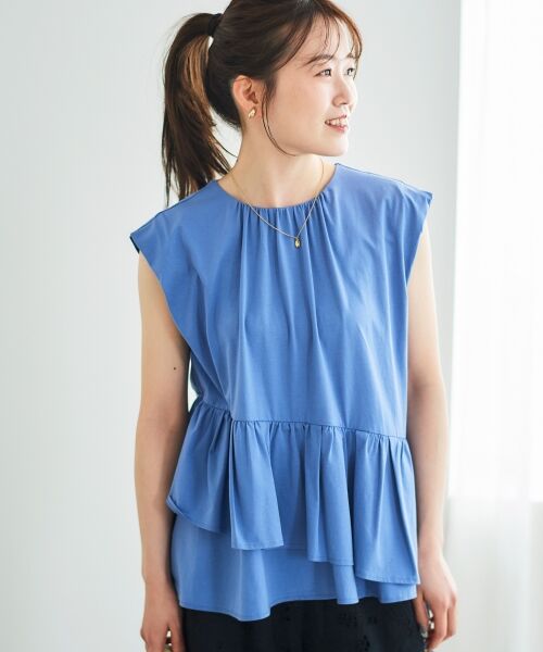 le.coeur blanc / ルクールブラン Tシャツ | ペプラムフリルノースリーブTEE | 詳細4