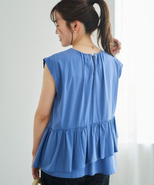 le.coeur blanc / ルクールブラン Tシャツ | ペプラムフリルノースリーブTEE | 詳細6