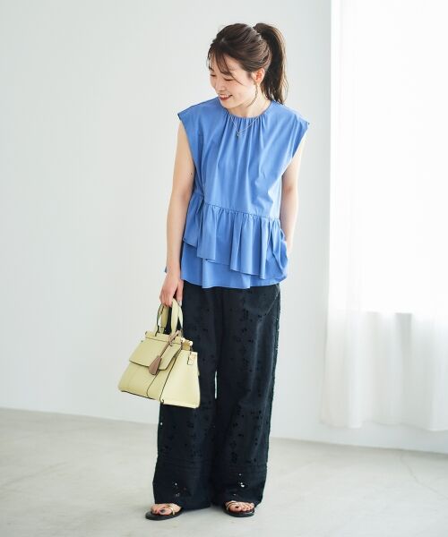 le.coeur blanc / ルクールブラン Tシャツ | ペプラムフリルノースリーブTEE | 詳細8