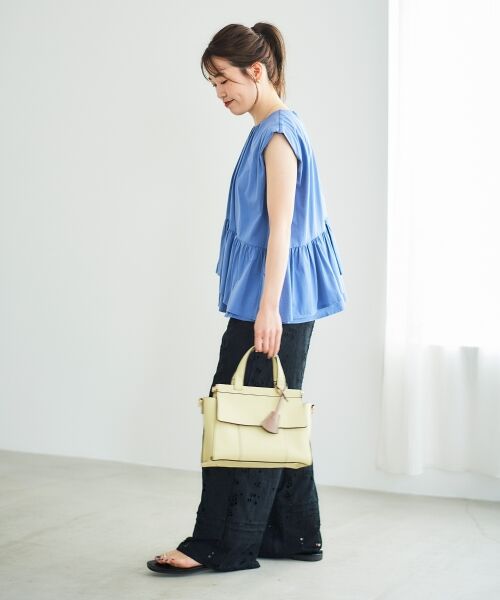 le.coeur blanc / ルクールブラン Tシャツ | ペプラムフリルノースリーブTEE | 詳細9