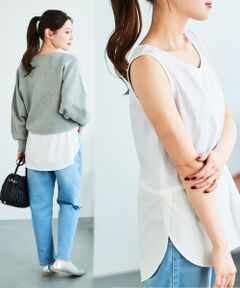 le.coeur blanc / ルクールブラン タンクトップ | レイヤードタンク