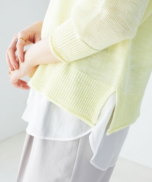 le. coeur blanc/ルクールブラン 《手洗い可能》レイヤードタンク 柄B 38 le. coeur blanc/ルクールブラン 《手洗い可能》レイヤードタンク 柄B 38
