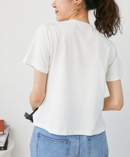 le.coeur blanc / ルクールブラン Tシャツ | 《手洗い可能》フロントシャーリングTシャツ | 詳細10