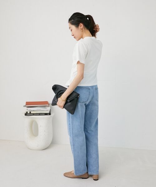 le.coeur blanc / ルクールブラン Tシャツ | 《手洗い可能》フロントシャーリングTシャツ | 詳細14