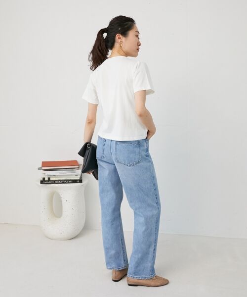 le.coeur blanc / ルクールブラン Tシャツ | 《手洗い可能》フロントシャーリングTシャツ | 詳細15